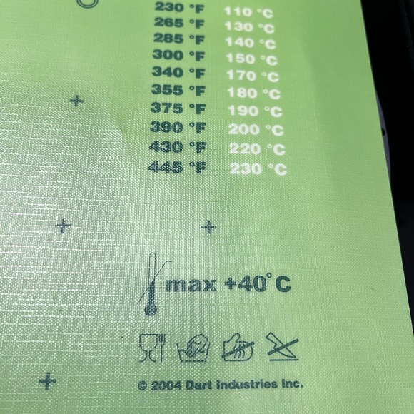 Tupperware Pastry Mat Baking Mat, Non-Slip Dough Rolling Mat with Measurements - Picture 4 of 8